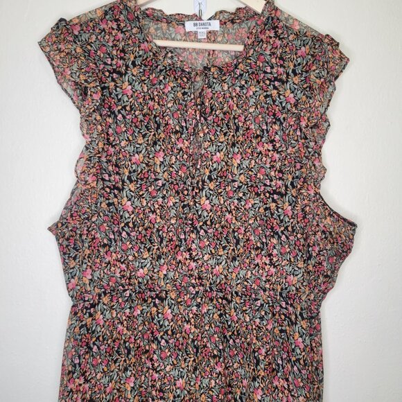 BB Dakota by Steve Madden Ditsy Floral Chiffon Dress, XXL - Picture 6 of 14